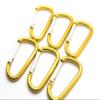 3" Aluminum Carabiner D Shape Buckle Pack, Keychain Clip, Spring Snap Key Chain Clip Hook Buckle (Gold 3" (100 Pack)) view 4