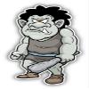 Giant Cyclops Cartoon Sticker Decal Design