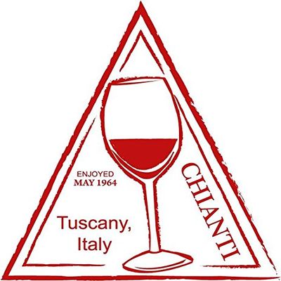 Zirni Chianti Wine Drink Retro Stamp Sticker Decal Design
