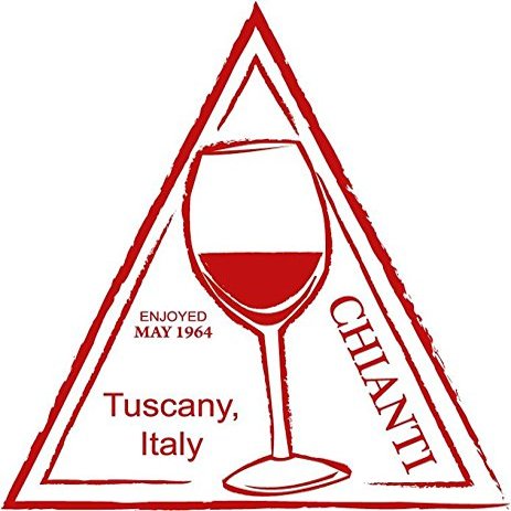 Zirni Chianti Wine Drink Retro Stamp Sticker Decal Design
