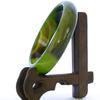 2.4" China Certified Nature Green Chalcedony Jade Women's Bangle Bracelets 6401 view 3