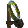 2.4" China Certified Nature Green Chalcedony Jade Women's Bangle Bracelets 6401 view 4