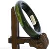 2.4" China Certified Nature Green Chalcedony Jade Women's Bangle Bracelets 6403 view 1