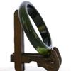 2.4" China Certified Nature Green Chalcedony Jade Women's Bangle Bracelets 6403 view 3