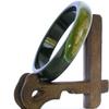 2.4" China Certified Nature Green Chalcedony Jade Women's Bangle Bracelets 6403 view 4