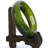2.4" China Certified Nature Green Chalcedony Jade Women's Bangle Bracelets 6405 view 1