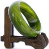 2.4" China Certified Nature Green Chalcedony Jade Women's Bangle Bracelets 6405 view 2