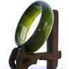 2.4" China Certified Nature Green Chalcedony Jade Women's Bangle Bracelets 6405 view 4