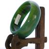 2.3" China Certified Nature Green Chalcedony Jade Women's Bangle Bracelets 6413 view 1