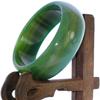 2.3" China Certified Nature Green Chalcedony Jade Women's Bangle Bracelets 6413 view 2
