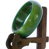2.3" China Certified Nature Green Chalcedony Jade Women's Bangle Bracelets 6413 view 3