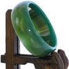 2.3" China Certified Nature Green Chalcedony Jade Women's Bangle Bracelets 6413 view 4