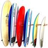 StoreYourBoard Vertical Timber Surfboard Wall Rack, Holds 6 Surfboards, Home and Garage Storage Mount System (Natural) view 1