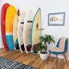 StoreYourBoard Vertical Timber Surfboard Wall Rack, Holds 6 Surfboards, Home and Garage Storage Mount System (Natural) view 3