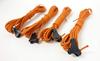 Captain Stag UA-4530 Guide Rope, Tent Rope, Tarp Rope, Guyline, Diameter 0.07 x 13.8 inches (1.8 x 350 cm), for Zelt, Reflective Material, Set of 4, Orange view 2