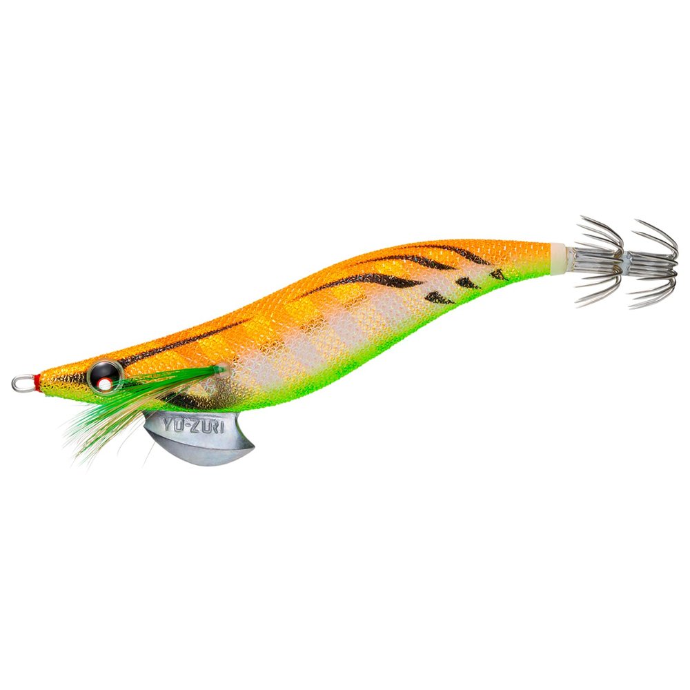 YO-Zuri Egi Egi Aolie Q No. 3.5 ZLOG: 07, Zebra Luminous Orange