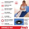 AIREX Official Coronella Exercise Mat - Home Workout Mat for Rehabilitation, Strength Training, Aerobics, Water Fitness, Exercise, Home Workouts, Floor Exercises with Premium Foam 72" x 23", Red view 2
