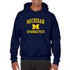 AH1099 - Michigan Wolverines Arch Logo Gymnastics Hoodie - 3X-Large - Navy view 4
