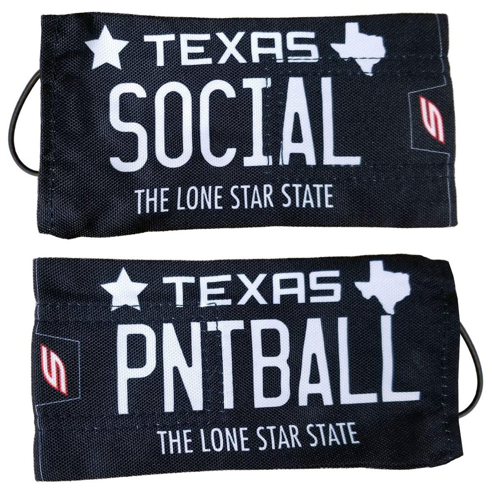Social Paintball Barrel Cover/Sock (Texas Classic Black Plate)