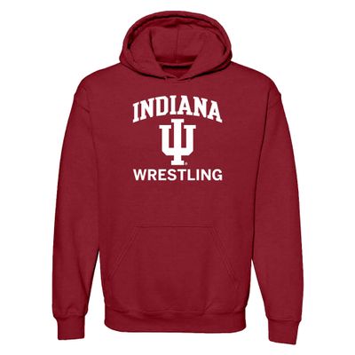 AH1104 - Indiana Hoosiers Arch Logo Wrestling HOODIE - 2X-Large - Cardinal