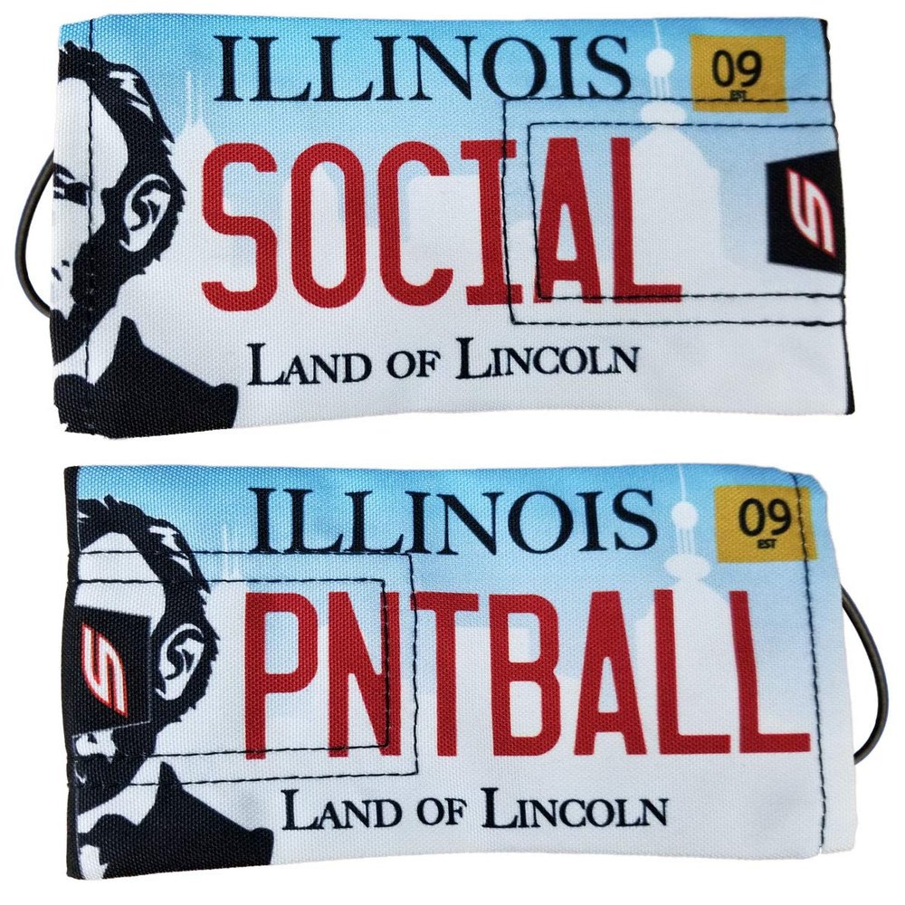 Social Paintball Barrel Cover/Sock (Illinois Plate)