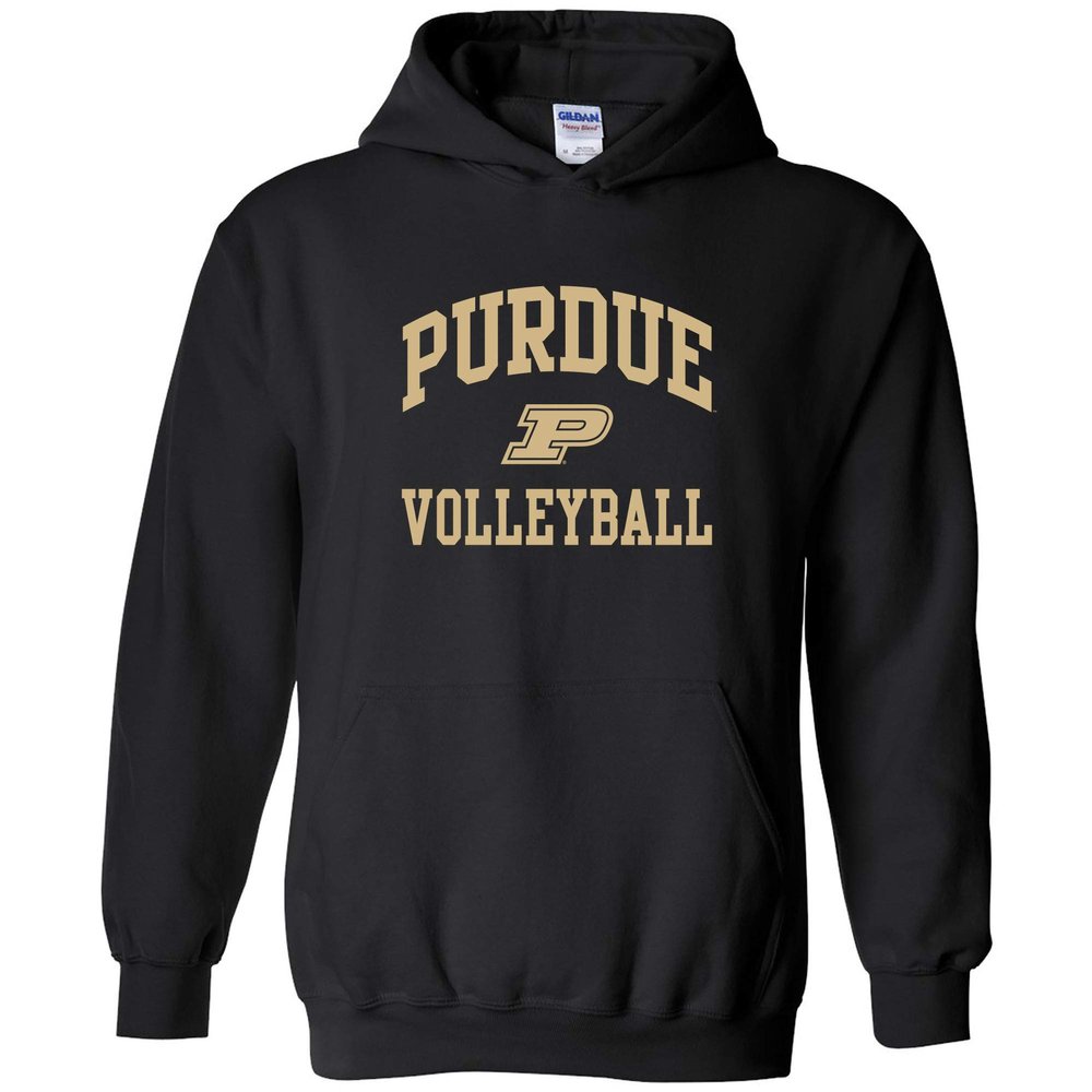 AH1116 - Purdue Boilermakers Arch Logo Volleyball Hoodie - 2X-Large - Black