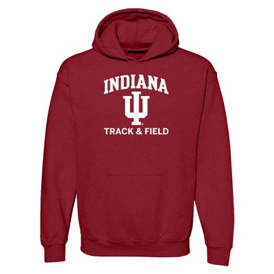 AH1115 - Indiana Hoosiers Arch Logo Track & Field Hoodie - X-Large - Cardinal