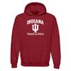 AH1115 - Indiana Hoosiers Arch Logo Track & Field Hoodie - X-Large - Cardinal view 1