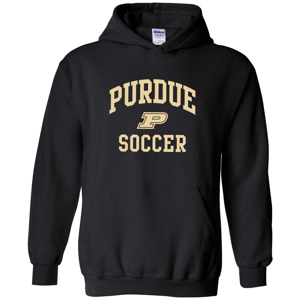 AH1101 - Purdue Boilermakers Arch Logo Soccer Hoodie - Small - Black