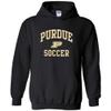 AH1101 - Purdue Boilermakers Arch Logo Soccer Hoodie - Small - Black view 1