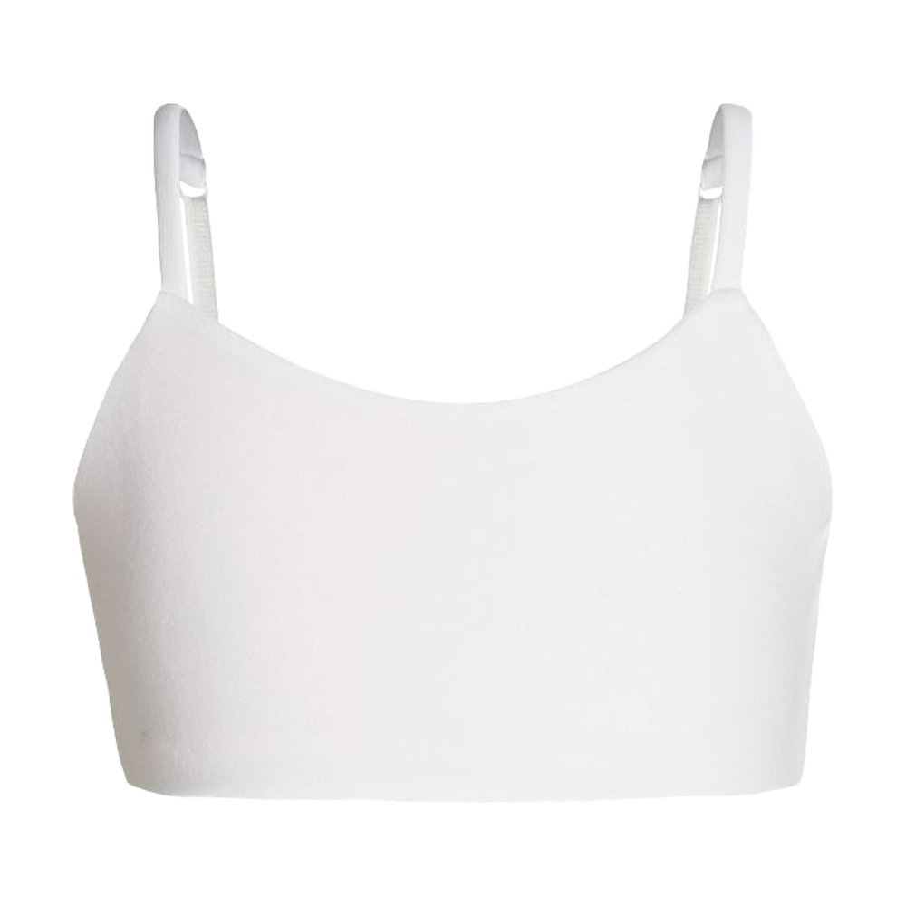 Bleuet Girls Reversible Training Bra  Seamless, Ultra Soft First Bra for Teens & Tweens | Dual-Layer Bralette, Adjustable Straps, Tag-Free Comfort White