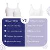 Bleuet Girls Reversible Training Bra  Seamless, Ultra Soft First Bra for Teens & Tweens | Dual-Layer Bralette, Adjustable Straps, Tag-Free Comfort White view 3