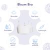 Bleuet Girls Reversible Training Bra  Seamless, Ultra Soft First Bra for Teens & Tweens | Dual-Layer Bralette, Adjustable Straps, Tag-Free Comfort White view 4