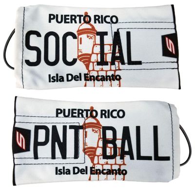 Social Paintball Barrel Cover/Sock (Puerto Rico White Plate)