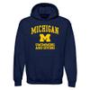 AH1102 - Michigan Wolverines Arch Logo Swimming Hoodie - 3X-Large - Navy view 1