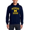 AH1102 - Michigan Wolverines Arch Logo Swimming Hoodie - 3X-Large - Navy view 2