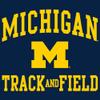 AH1115 - Michigan Wolverines Arch Logo Track & Field Hoodie - 3X-Large - Navy view 2