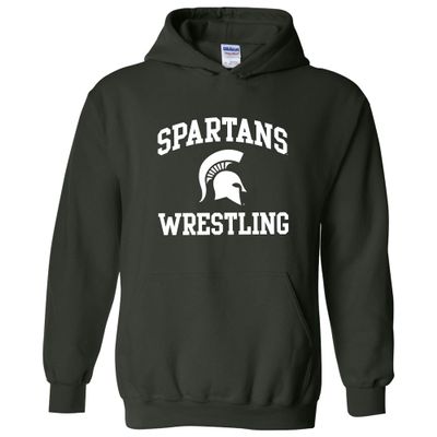 AH1104 - Michigan State Spartans Arch Logo Wrestling Hoodie - Large - Forest