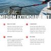 BUBBA Extendable Net, Medium with Corrosion Resistant Construction, Non-Slip Grip Handle and Carbon Fiber Shafts for Fishing, Angling, Boating and Outdoors view 4