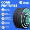 Chirp Wheel Foam Roller  Targeted Back & Neck Relief, Lumbar Spine Stretcher, Spinal Decompression Back Stretcher, Massage Roller with Density Foam for Physical Therapy, Supports 500lbs, 3-Pack Mint view 3