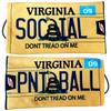 Social Paintball Barrel Cover/Sock (Virginia Dont Tread On Me Yellow Plate) view 1
