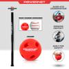 PowerNet Overload Training Baseball Bat, Baseball Training Equipment for Improved Speed, Power & Hand-Eye Coordination (Bat + 12 Micro Crusher Balls) view 3