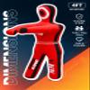 Un-Filled Wrestling Dummy for Kids  Youth Grappling Dummies BJJ, MMA, Jiu Jitsu & Judo Training Partner  Durable Martial Arts Practice Buddy (Red, 4ft / 48 Inches) view 3