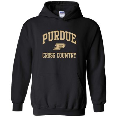 AH1118 - Purdue Boilermakers Arch Logo Cross Country HOODIE - Large - Black
