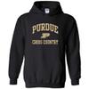 AH1118 - Purdue Boilermakers Arch Logo Cross Country HOODIE - Large - Black view 1