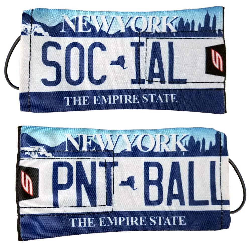Social Paintball Barrel Cover/Sock (New York Empire State Plate)