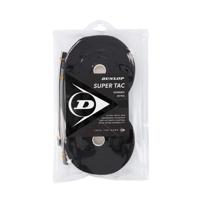 Dunlop Sports 30-Grip Roll Tennis Overgrips, Black