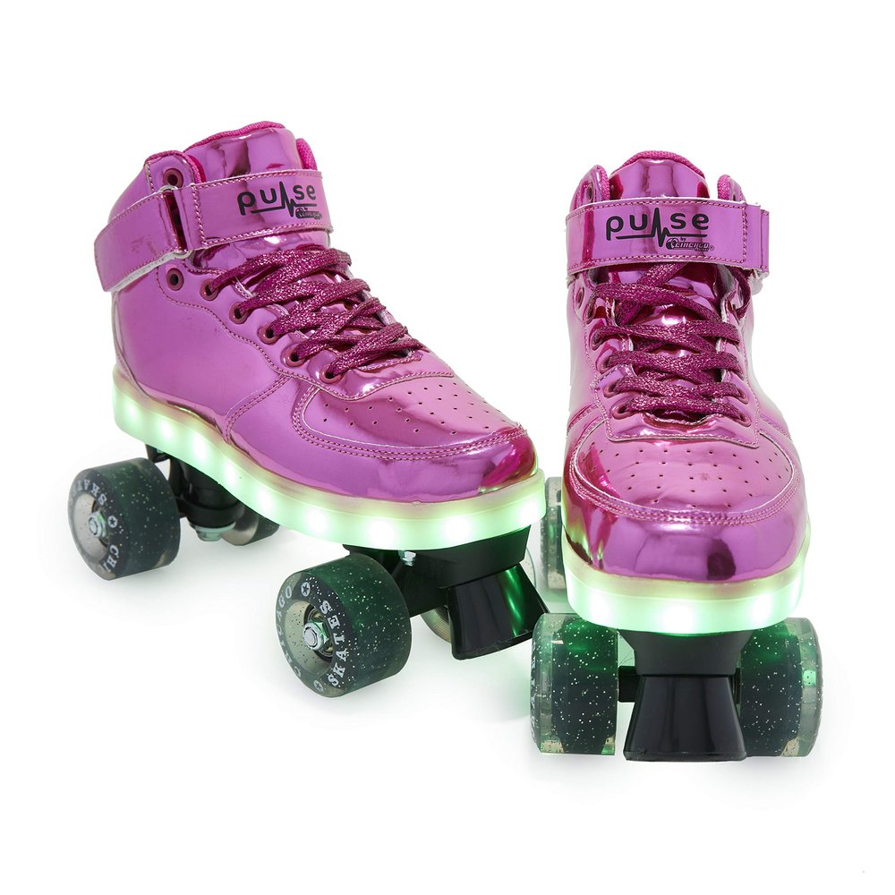 CHICAGO Skates Pulse Light Up Quad Skates, Women's Adult Sizes, Pink, 6 (CRS710-06)