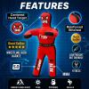 Un-Filled Wrestling Dummy for Kids Youth Grappling Dummies BJJ, MMA, Jiu Jitsu & Judo Training Partner Durable Martial Arts Practice Buddy (Red, 3ft / 36 Inches) view 4
