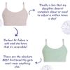 Bleuet Girls Reversible Training Bra Seamless, Ultra Soft First Bra for Teens & Tweens | Dual-Layer Bralette, Adjustable Straps, Tag-Free Comfort view 4